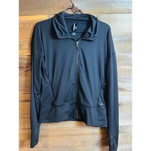 Mondetta Jacket Womens Size Small‎ Black Full Zip Lightweight Comfort Active